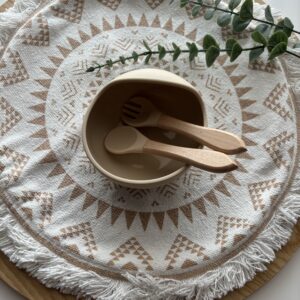Beige étkező szett – Mély